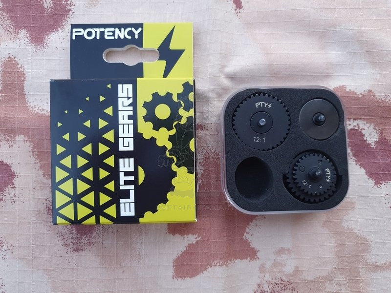 12:1 Steel Gear Set Kit Ingranaggi in Acciaio Elite Gear by Potency®