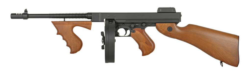 1928 Tommy Gun Gangsters Chicago Tape Writer Submachine Gun Aeg by Cyma