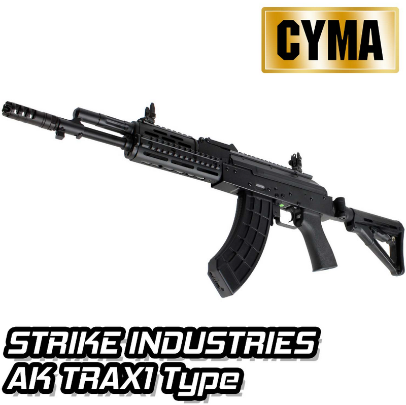 AK74 TRAX1 SI Type KeyMod Folding Stock AEG by Cyma