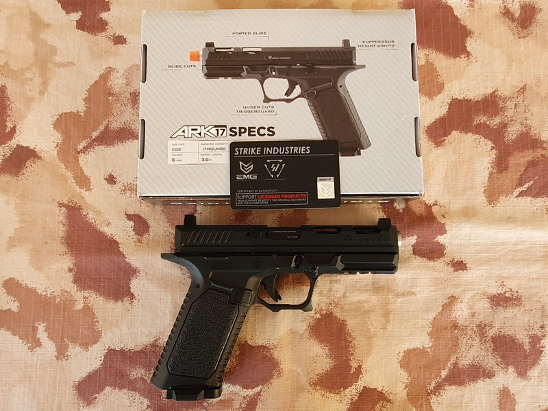 ARK 17 Co2 BlowBack Airsoft Pistol Strike Frame Standard by KWC EMG Strike Industries