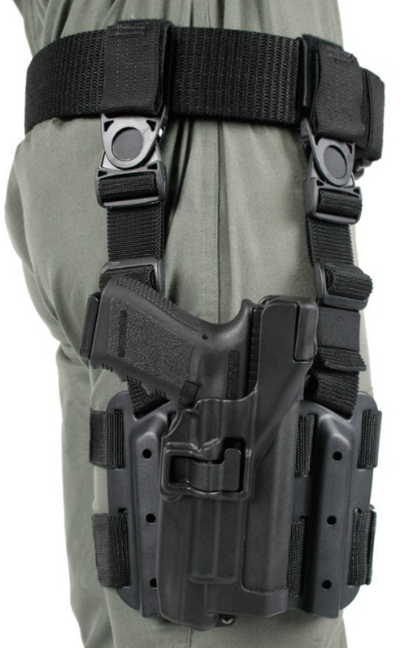 BlackHawk Serpa Level 2 Tactical Holster Fondina per Glock 17-19-22-23-31-32 By BlackHawk