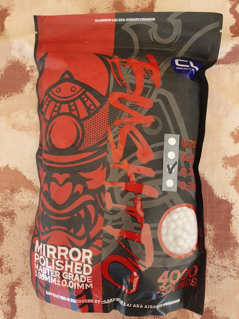Bushido Master Grade 0.28bb 1.120Kg x 4000pcs by CL Project Design