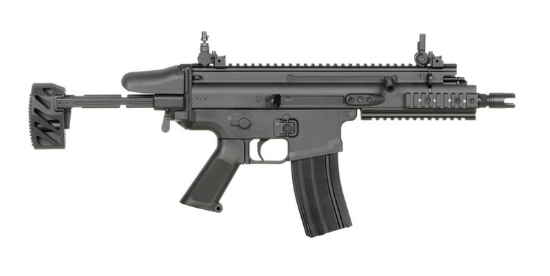 Cybergun FN Herstal-Licensed SCAR-SC Compact Airsoft PDWEFCS by Ares > Cybergun