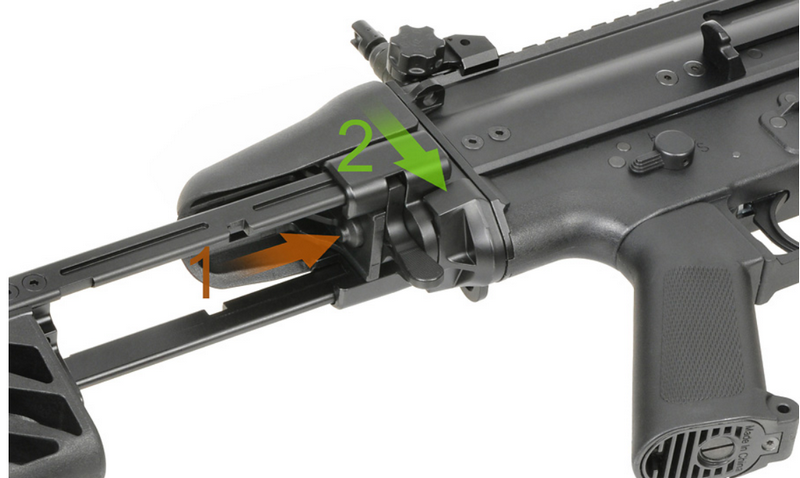 Cybergun FN Herstal-Licensed SCAR-SC Compact Airsoft PDWEFCS by Ares > Cybergun