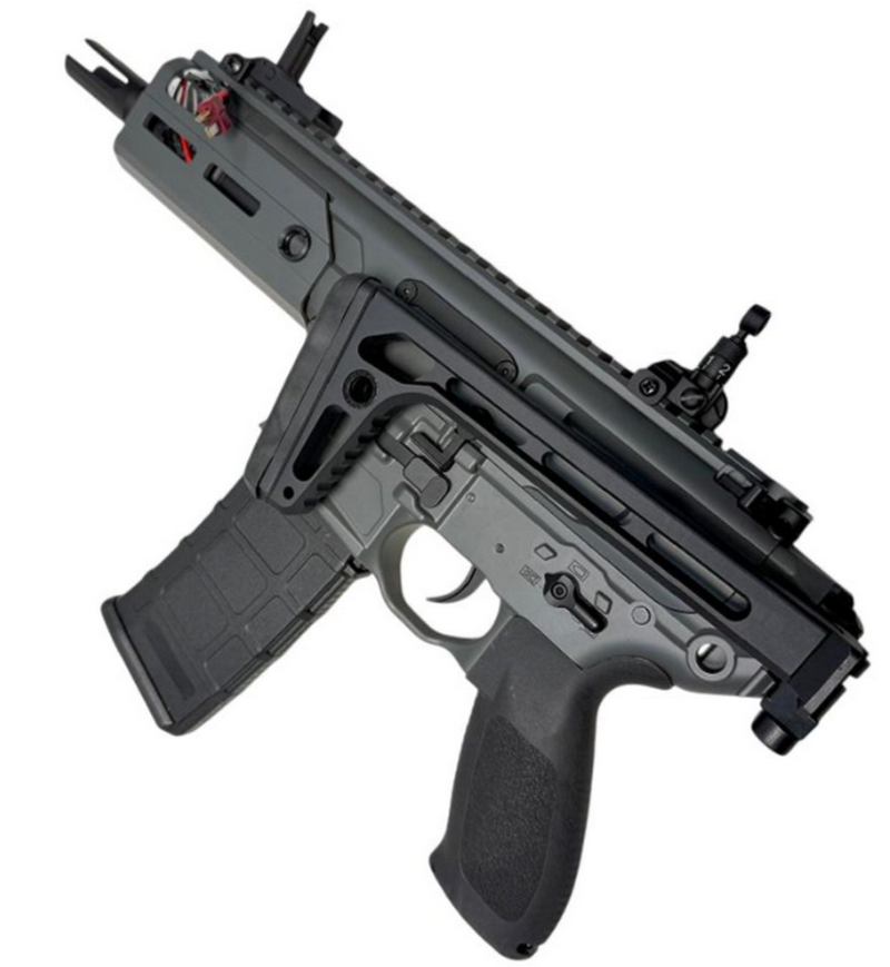 E&C MCX Rattler 4.8" Type Full Metal Replica ETU Black Version AEG by E&C