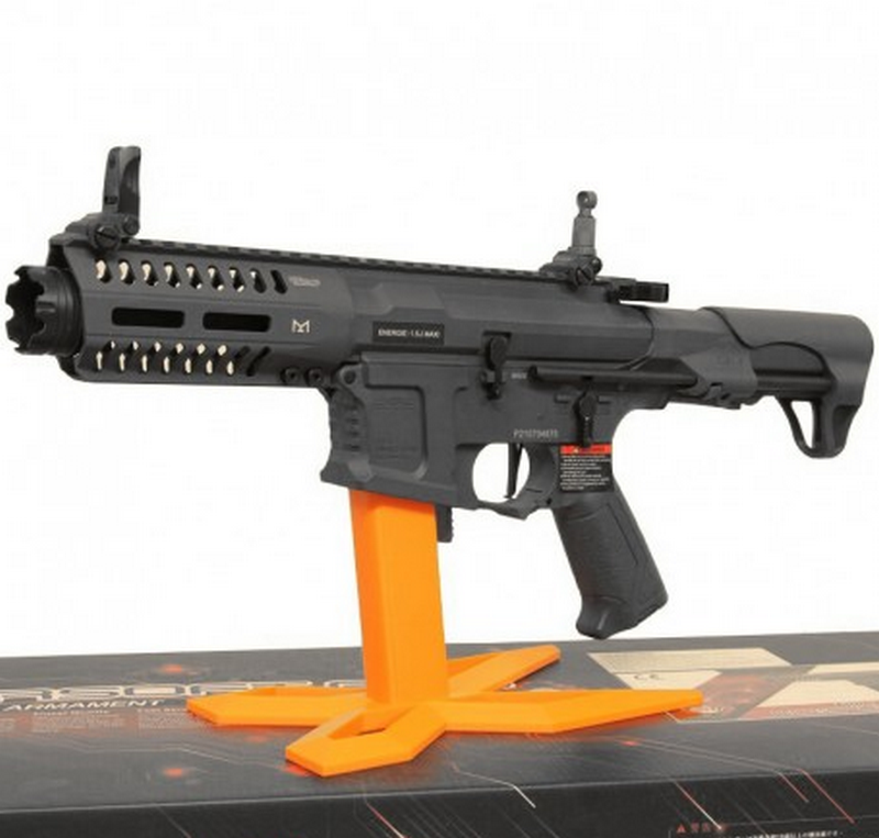 Espositore Stand Supporto Orange Arancione AEG e Reali 9mm. by softair-italia.it