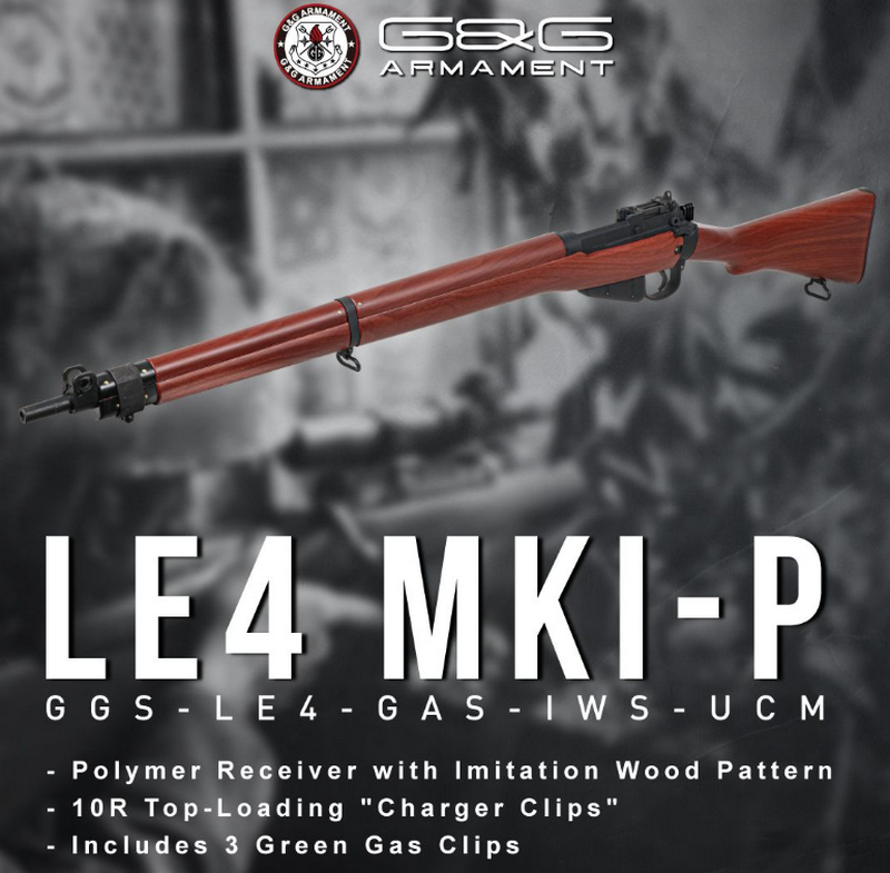 G&G Lee Enfield Gas Rifle No.4 MK.1 LE4 Mk l-P Full Metal by G&G