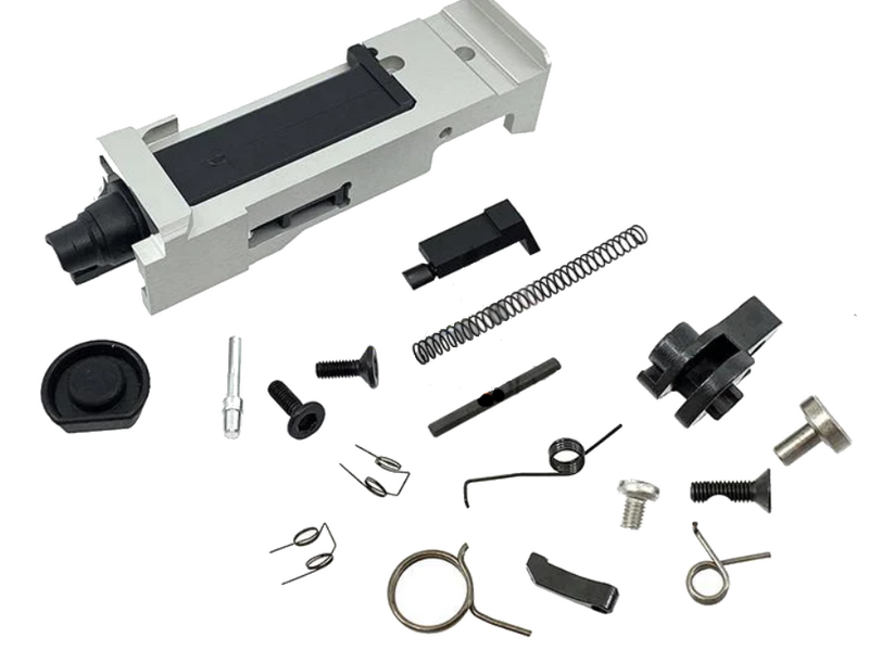 Guns Modify SA Tier 1 Style RMR Slide Silver Threated Stainless Outer Barrel Housing & Parts Set For TOKYO MARUI G17 by Guns Modify