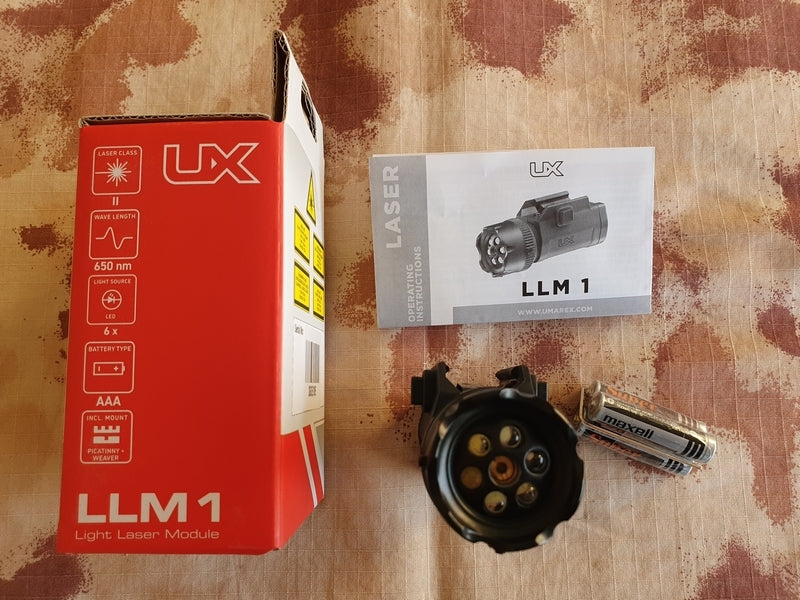 LLM 1 Light Laser Module ex FLR650 Laser Sight Class 2 Led Flashlight 6 Leds by Umarex