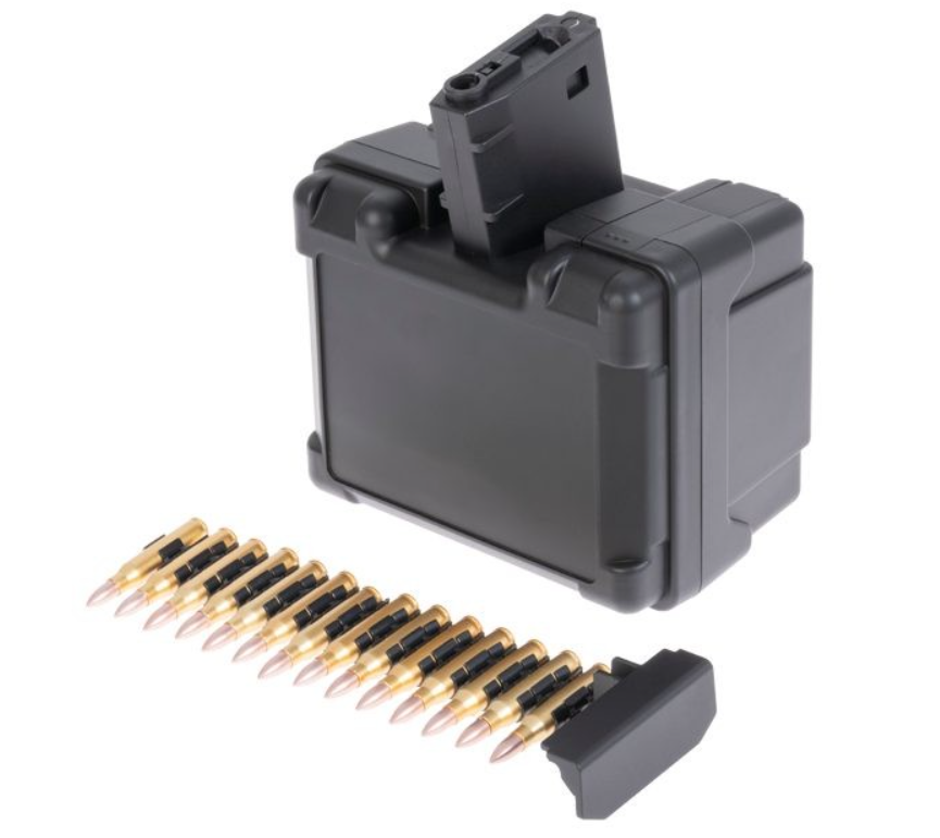 LMG - M4 - M16 Sound Electric 2600bb Magazine Caricatore Elettrico Sonoro by Golden Eagle