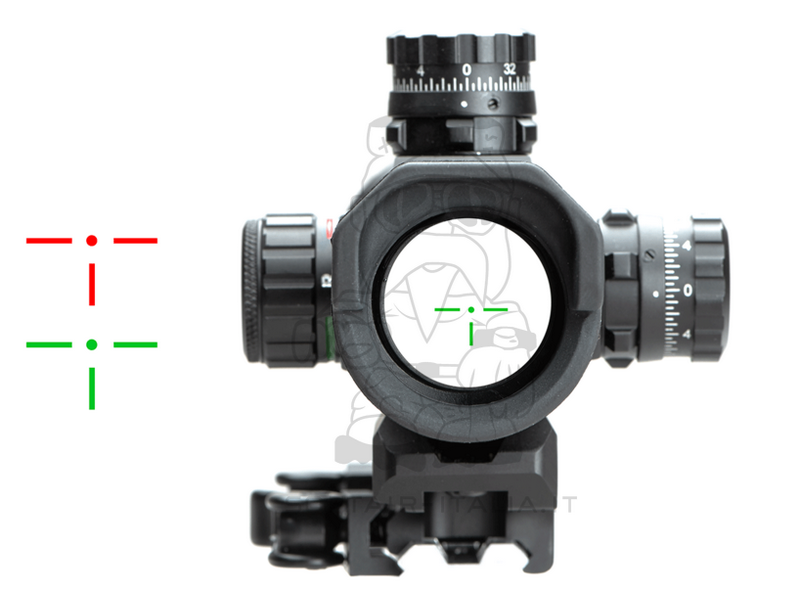 Leapers ITA 6" QD T Dot Red - Green Target by Leapers