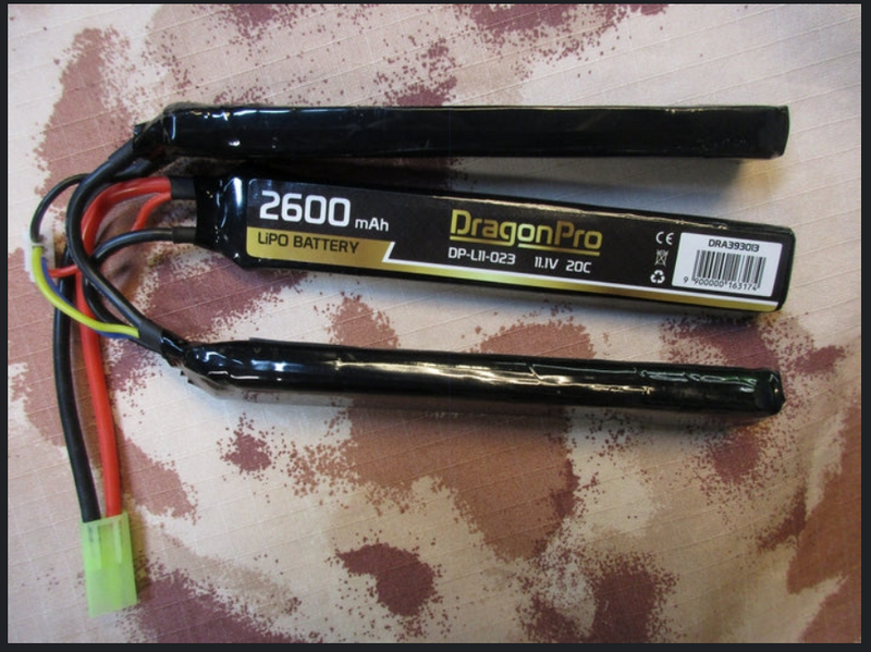 Li-Po Battery Batteria 2600mAh 20C 11.1v 3 x 130x21x11mm. by Dragonpro