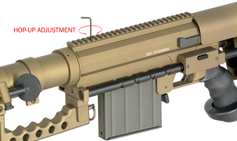 M200 Type ST200 Full Metal Sniper Spring Bolt Action Rifle Tan Version with Hard Case by S&T