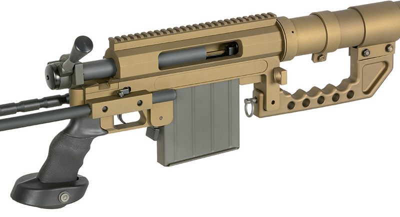 M200 Type ST200 Full Metal Sniper Spring Bolt Action Rifle Tan Version with Hard Case by S&T