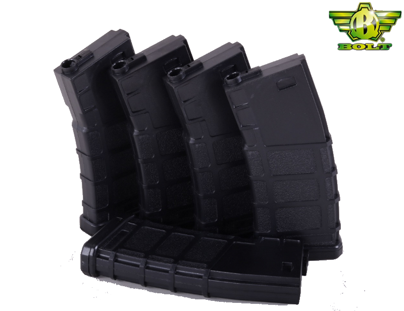 M4 - AR15 - M16 140bb Mid Cap Polymer 10pcs Magazine Kit Caricatori by Bolt Airsoft