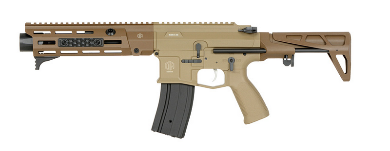 M923G DEX556 5.56 PDW Mosfet Burst & Trigger Sensivity AEG Dual Tan Color by Double Eagle