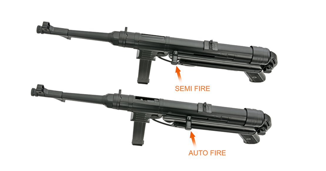 MP40 "Schmeisser" Black Version Full Metal by AGM