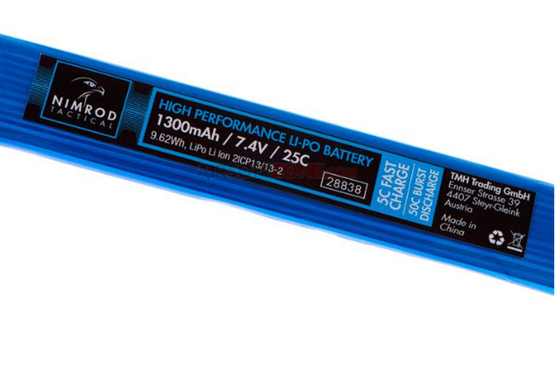 Nimrod Li-P0 7.4V 1300MAH 25C Twin Type by Nimrod
