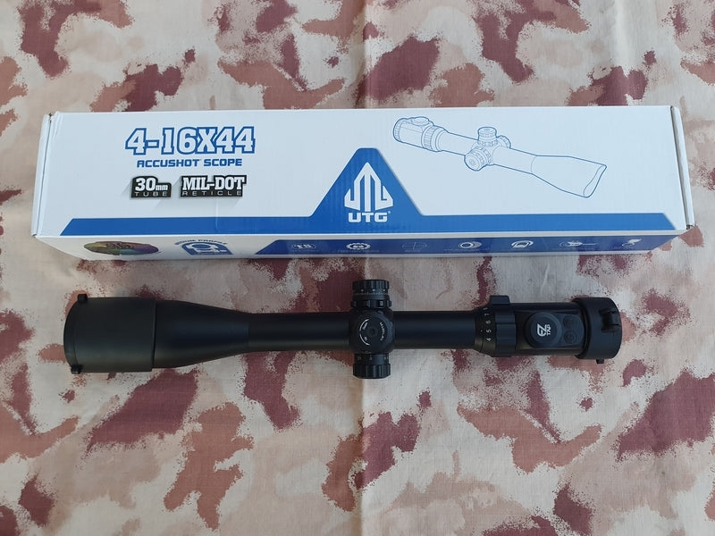 Ottica Accushot Scope 4-16x44 30mm. Mil-Dot Reticle by UTG - Leapers