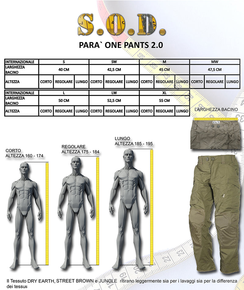 Parà One Pants 2.0 Vegetato EI by S.O.D. GEAR For Special Operator