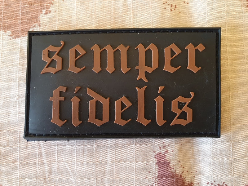 Patch PVC 3D Semper Fidelis 80 x 45mm by Tower Company