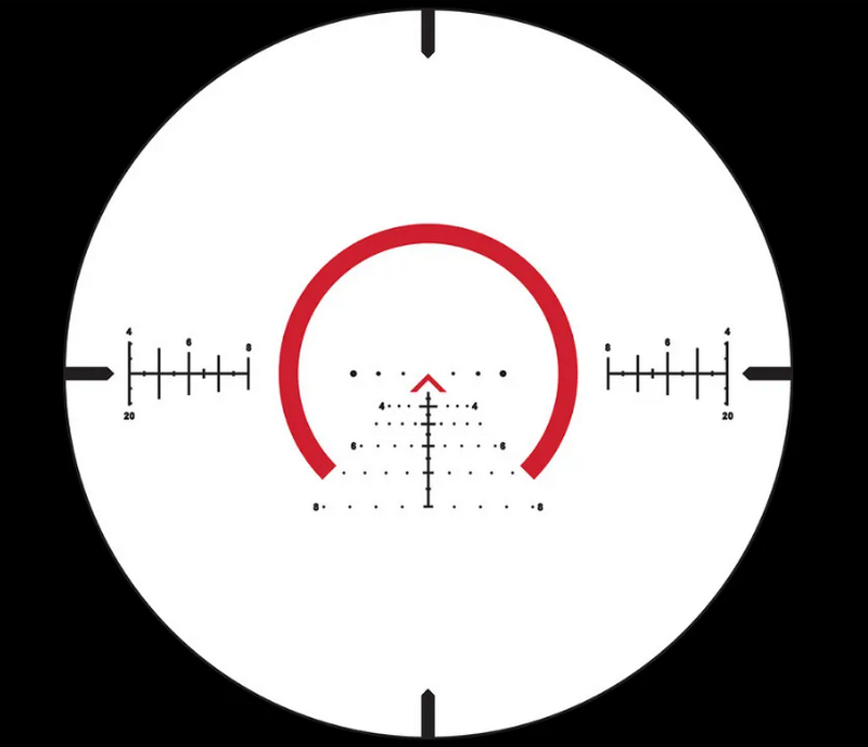 Primary Arms Compact PLxC 1-8x24 FFP Illuminated ACSS Raptor M8 Reticle - 5.56 - .308 - Meter Rifle Scope by Primary Arms