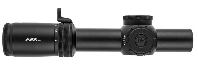 Primary Arms Compact PLxC 1-8x24 FFP Illuminated ACSS Raptor M8 Reticle - 5.56 - .308 - Meter Rifle Scope by Primary Arms