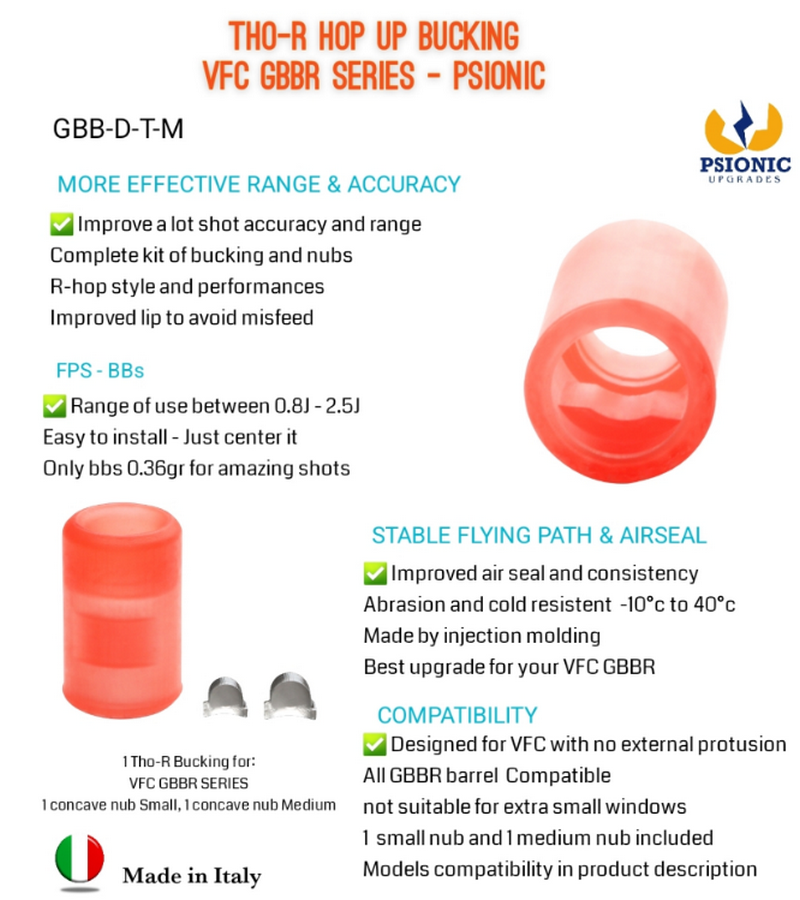 Psionic THO-R Hop Up Bucking Gommino VFC GBBR Series with Tensioners by Psionic