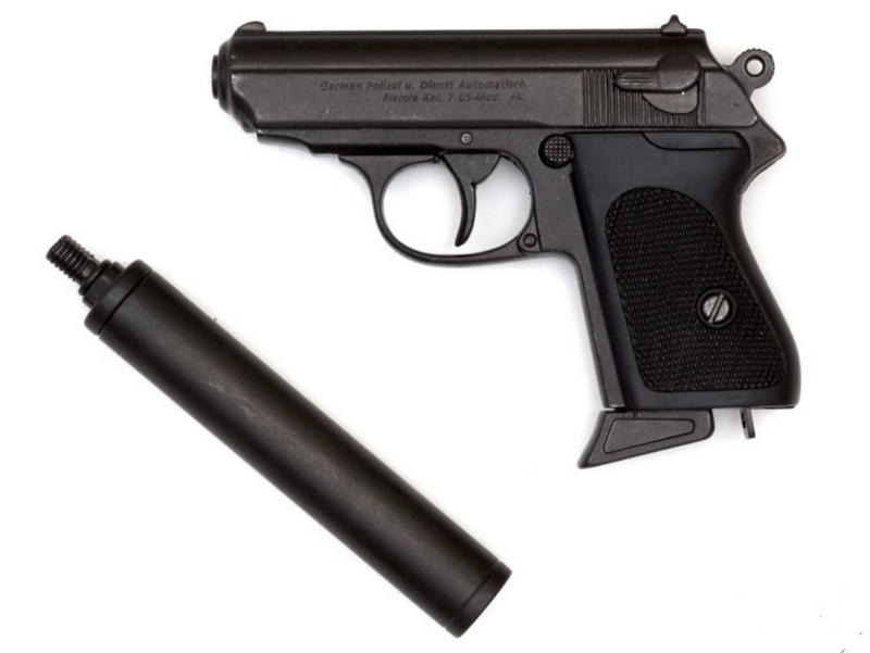 Denix PPK "007 James Bond" 1931 Semi Automatica con Silenziatore Replica Inerte by Denix
