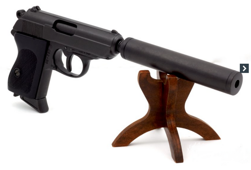 Denix PPK "007 James Bond" 1931 Semi Automatica con Silenziatore Replica Inerte by Denix