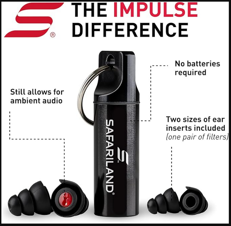 SAFARILAND Pro Ipulse Hearing Protection Auricolari Protettivi Taglia Rumori by SAFARILAND