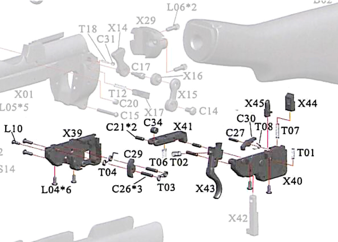 S&T Lee Enfield SMLE NO.1 MK III Spring Bolt Action Trigger Unit Gruppo di Scatto by S&T