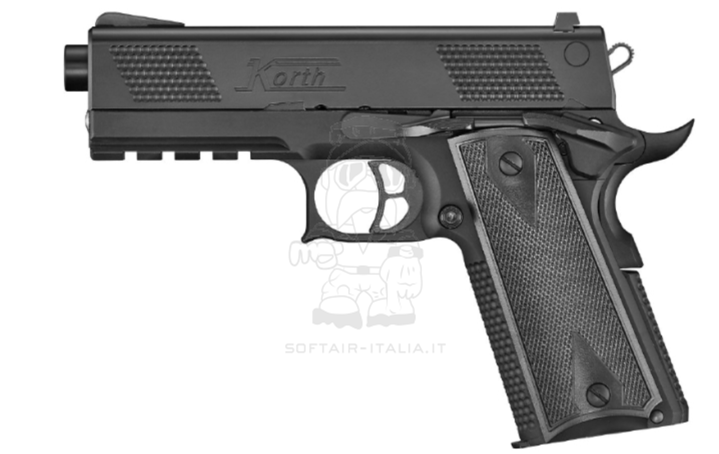 KORTH Licensed PRS 4inch M1911TAC Type GBB Gas Blow Back Full Metal Airsoft Pistol by ICS