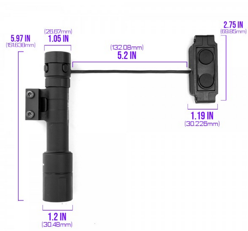 Sotac Gear Rein Style CD 2.0 Led Tactical Weapon Light by Sotac Gear
