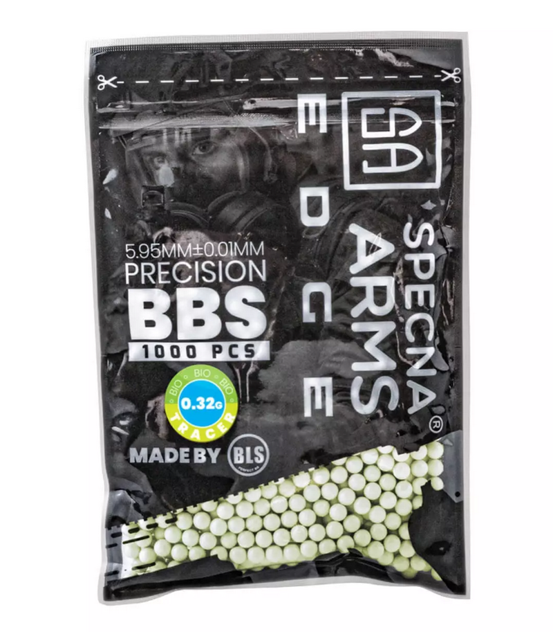 Specna Arms EDGE™ Tracer BIO Precision 1000 BBs 0.32gr. Green by Specna Arms