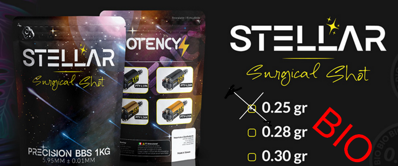 Stellar bb-Pallini Surgical Shot BIO WHITE 0,25gr. by Potency