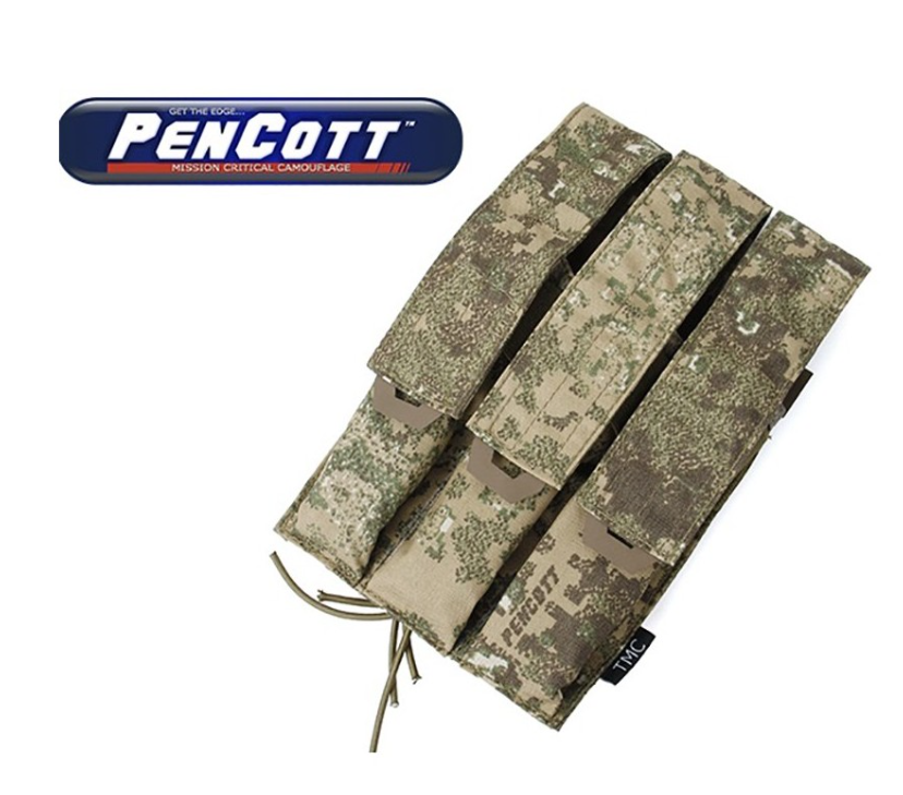 TMC BadLands Penncot Triple SMG Magazine MP7 - ARP - Kriss Vector etc... Pouch by TMC