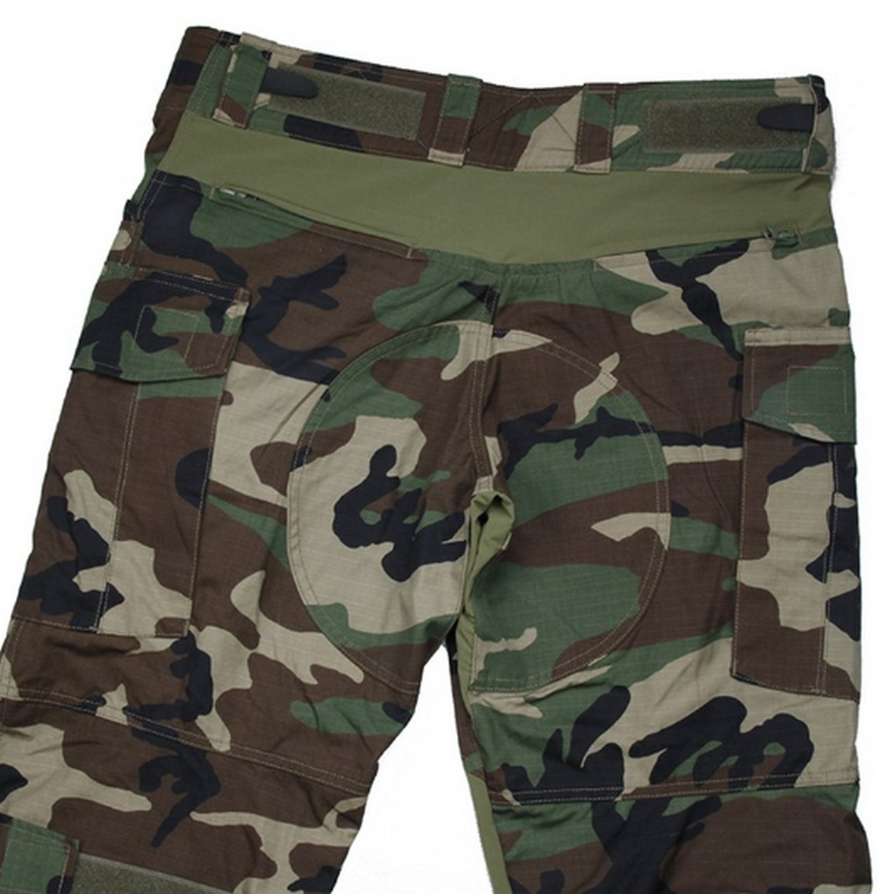 TMC Woodland Gen3 Original Cutting Combat Trousers with Knee Pads by TMC