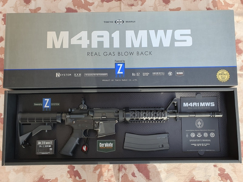 Tokyo Marui M4A1 MWS ZET System Gas Blowback Rifle - Cerakote Coating