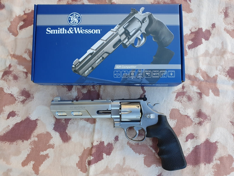 Umarex - Smith & Wesson Competitor .44Magnum 6inch Co2 Silver - Chrome Revolver by Smith & Wesson - Umarex