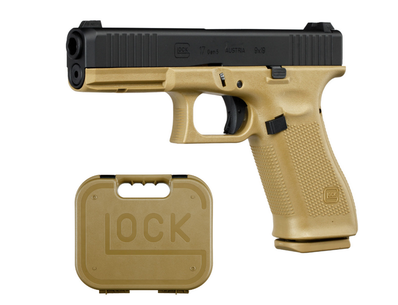 VFC Glock 17 Gen. 5 Metal Slide French Army Edition Dual Tone Coyote Tan - Black Version by VFC - Umarex