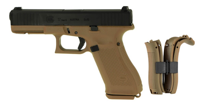 VFC Glock 17 Gen. 5 Metal Slide French Army Edition Dual Tone Coyote Tan - Black Version by VFC - Umarex