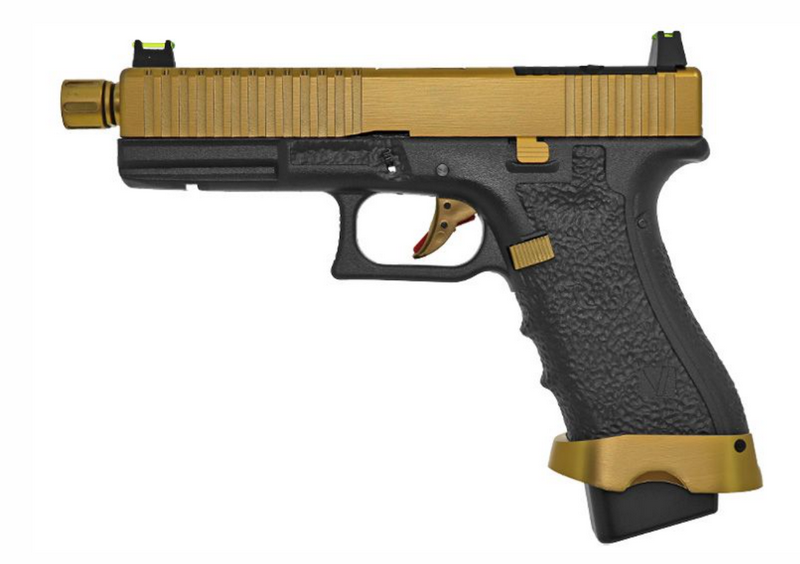 Vorsk EU7 Gold Tactical Metal Slide GBB Gas Blow Back by Vorsk