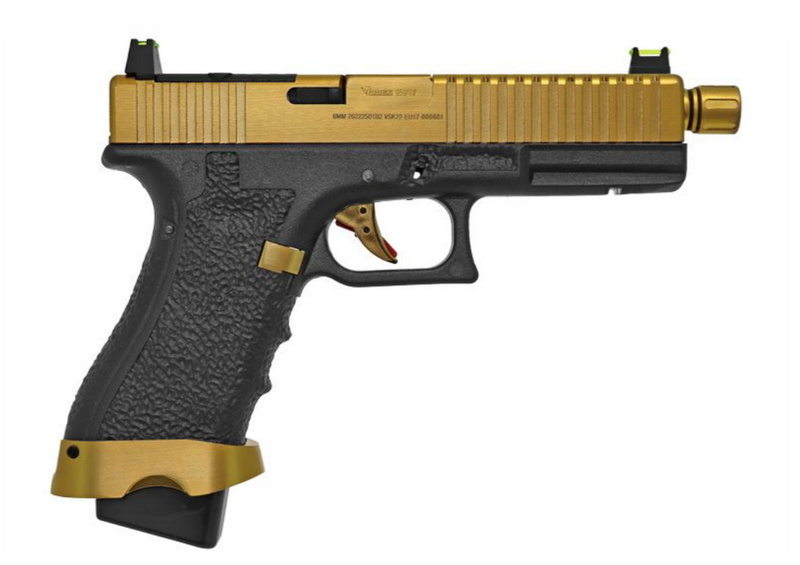 Vorsk EU7 Gold Tactical Metal Slide GBB Gas Blow Back by Vorsk
