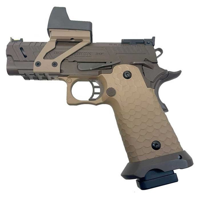 Vorsk Hi-Capa 3.8 TDS Custom Dual Color Black - Tan Full Metal GBB by Vorsk