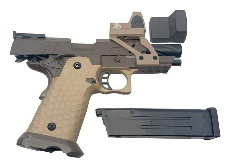 Vorsk Hi-Capa 3.8 TDS Custom Dual Color Black - Tan Full Metal GBB by Vorsk