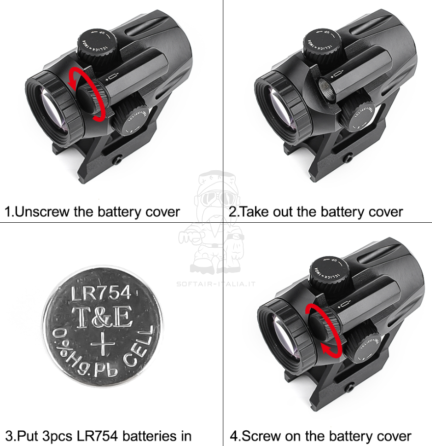 AIM-O 3 x 22 Compact Red - Green Target Optic Ottica Compatta by AIM-O