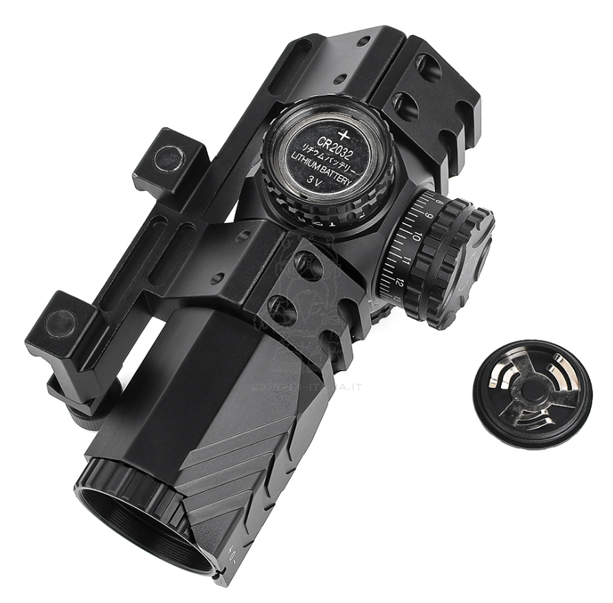 AIM-O Compact Scope 3×25 Scope Red - Green Reticle Waterproof and Shockproof by AIM-O