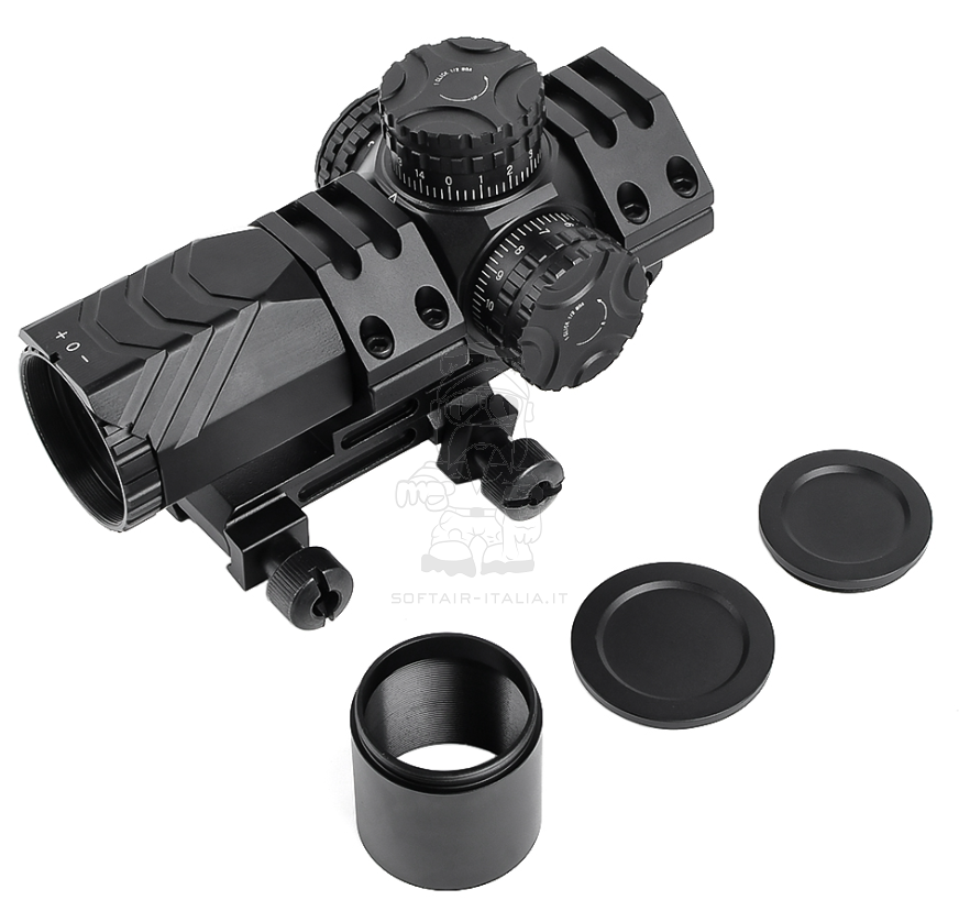 AIM-O Compact Scope 3×25 Scope Red - Green Reticle Waterproof and Shockproof by AIM-O