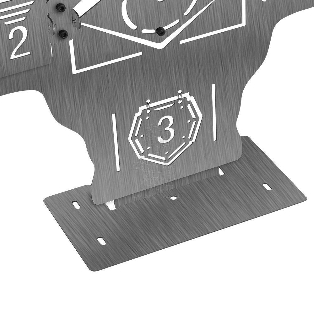 Airsoft - Softair Human Fake Metal Tilting - Reactive Targets Half Body Bersaglio Mezzo Busto in Metallo con Bersagli Basculanti - Reattivi